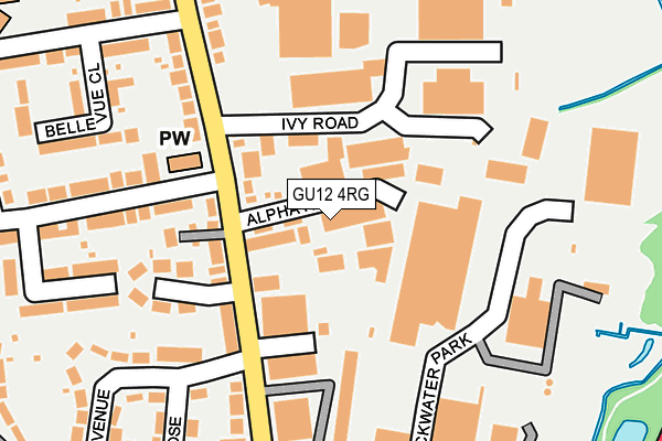 GU12 4RG map - OS OpenMap – Local (Ordnance Survey) GU12 4RG map - OS OpenMap – Local (Ordnance Survey)