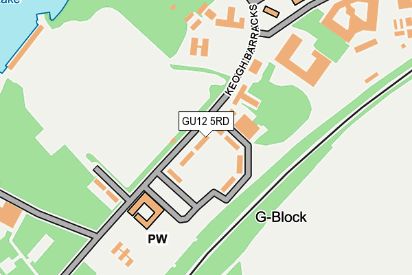 GU12 5RD map - OS OpenMap – Local (Ordnance Survey)