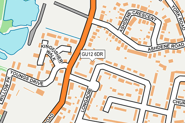 GU12 6DR map - OS OpenMap – Local (Ordnance Survey) GU12 6DR map - OS OpenMap – Local (Ordnance Survey)