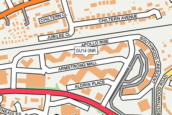 GU14 0NR map - OS OpenMap – Local (Ordnance Survey) GU14 0NR map - OS OpenMap – Local (Ordnance Survey)