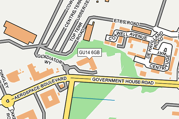 GU14 6GB map - OS OpenMap – Local (Ordnance Survey) GU14 6GB map - OS OpenMap – Local (Ordnance Survey)