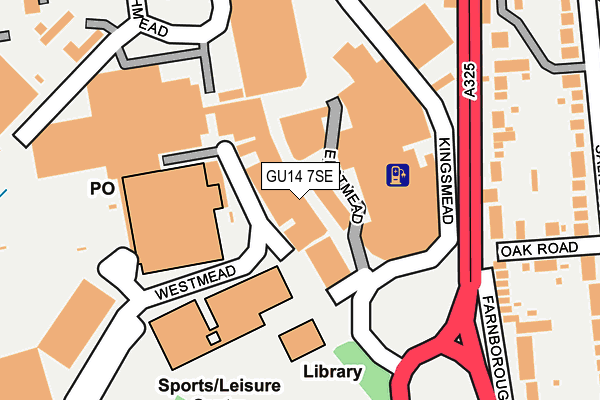 GU14 7SE map - OS OpenMap – Local (Ordnance Survey) GU14 7SE map - OS OpenMap – Local (Ordnance Survey)
