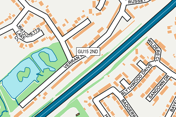 GU15 2ND map - OS OpenMap – Local (Ordnance Survey) GU15 2ND map - OS OpenMap – Local (Ordnance Survey)