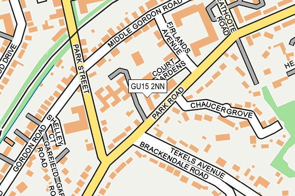 GU15 2NN map - OS OpenMap – Local (Ordnance Survey) GU15 2NN map - OS OpenMap – Local (Ordnance Survey)