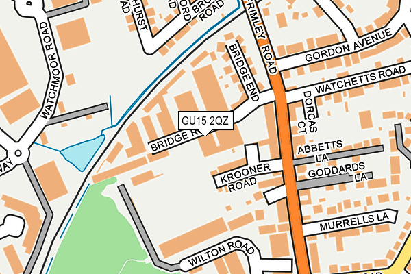 GU15 2QZ map - OS OpenMap – Local (Ordnance Survey) GU15 2QZ map - OS OpenMap – Local (Ordnance Survey)