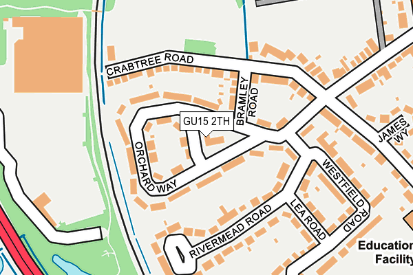 GU15 2TH map - OS OpenMap – Local (Ordnance Survey) GU15 2TH map - OS OpenMap – Local (Ordnance Survey)