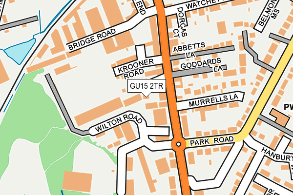 GU15 2TR map - OS OpenMap – Local (Ordnance Survey) GU15 2TR map - OS OpenMap – Local (Ordnance Survey)
