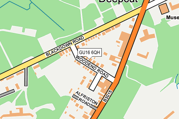 GU16 6QH map - OS OpenMap – Local (Ordnance Survey) GU16 6QH map - OS OpenMap – Local (Ordnance Survey)