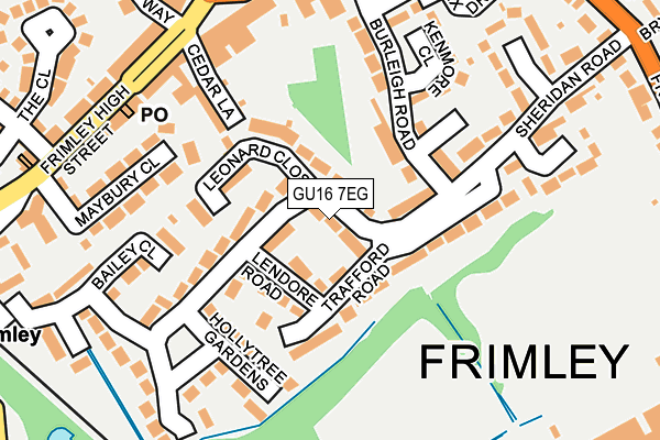 GU16 7EG map - OS OpenMap – Local (Ordnance Survey) GU16 7EG map - OS OpenMap – Local (Ordnance Survey)