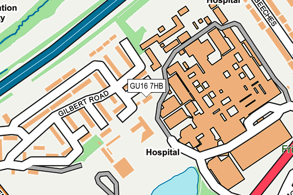 GU16 7HB map - OS OpenMap – Local (Ordnance Survey) GU16 7HB map - OS OpenMap – Local (Ordnance Survey)