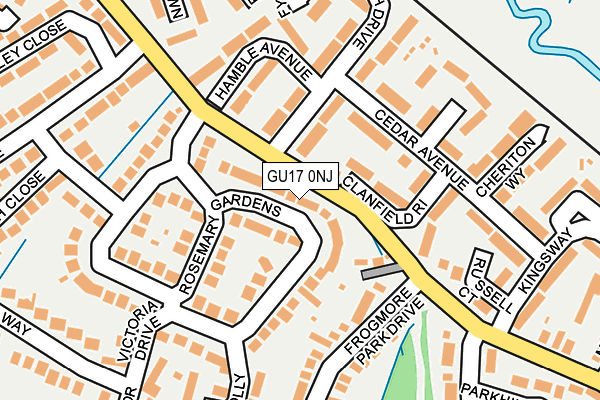 GU17 0NJ map - OS OpenMap – Local (Ordnance Survey) GU17 0NJ map - OS OpenMap – Local (Ordnance Survey)
