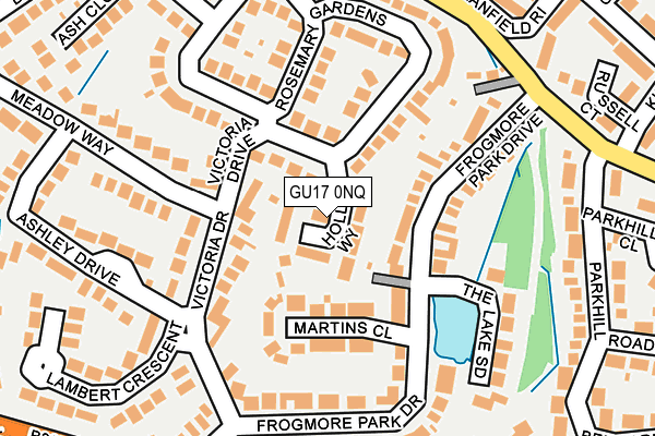 GU17 0NQ map - OS OpenMap – Local (Ordnance Survey) GU17 0NQ map - OS OpenMap – Local (Ordnance Survey)