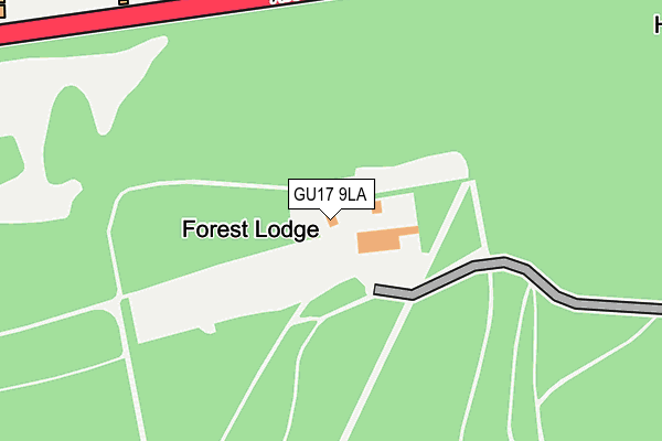 GU17 9LA map - OS OpenMap – Local (Ordnance Survey) GU17 9LA map - OS OpenMap – Local (Ordnance Survey)
