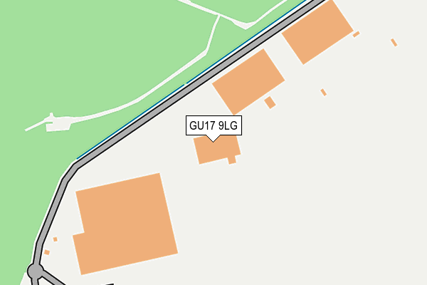 GU17 9LG map - OS OpenMap – Local (Ordnance Survey) GU17 9LG map - OS OpenMap – Local (Ordnance Survey)