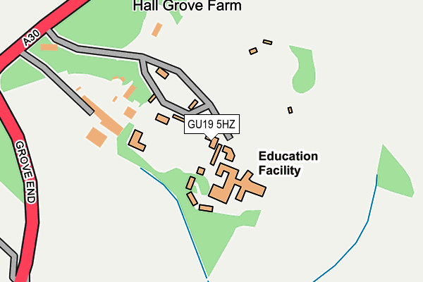 GU19 5HZ map - OS OpenMap – Local (Ordnance Survey) GU19 5HZ map - OS OpenMap – Local (Ordnance Survey)