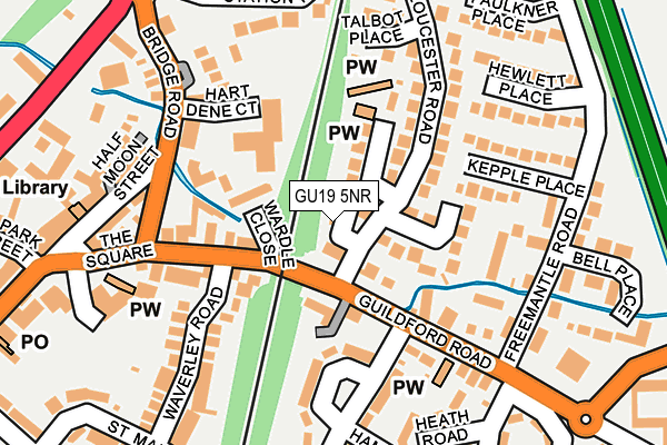 GU19 5NR map - OS OpenMap – Local (Ordnance Survey)