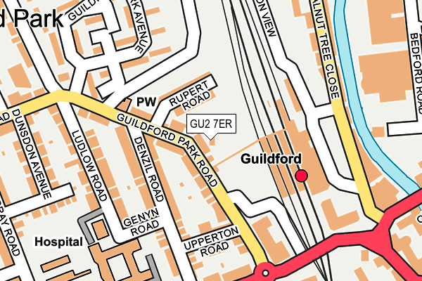 GU2 7ER map - OS OpenMap – Local (Ordnance Survey) GU2 7ER map - OS OpenMap – Local (Ordnance Survey)