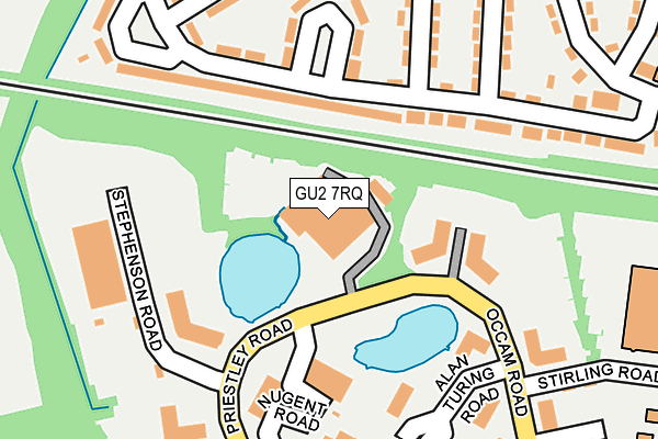 GU2 7RQ map - OS OpenMap – Local (Ordnance Survey) GU2 7RQ map - OS OpenMap – Local (Ordnance Survey)