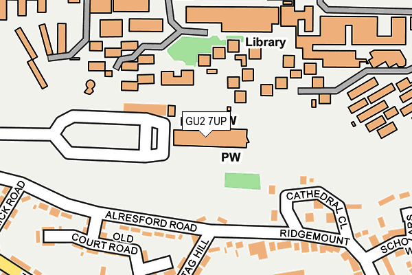 GU2 7UP map - OS OpenMap – Local (Ordnance Survey) GU2 7UP map - OS OpenMap – Local (Ordnance Survey)