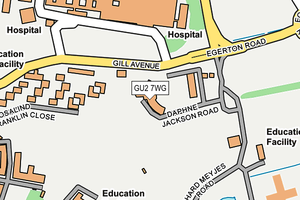 GU2 7WG map - OS OpenMap – Local (Ordnance Survey) GU2 7WG map - OS OpenMap – Local (Ordnance Survey)