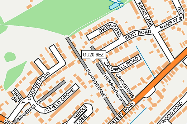 GU20 6EZ map - OS OpenMap – Local (Ordnance Survey) GU20 6EZ map - OS OpenMap – Local (Ordnance Survey)