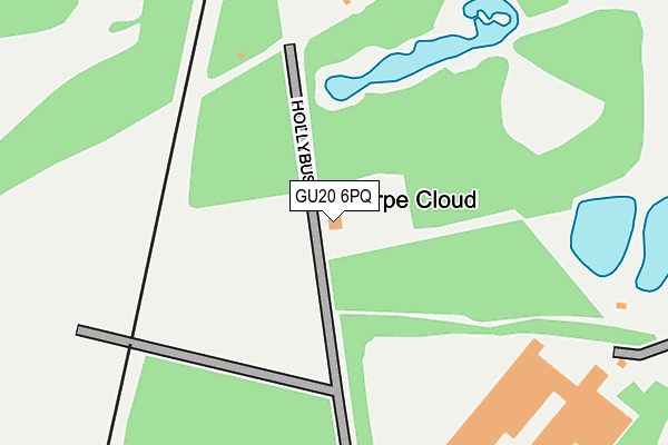 GU20 6PQ map - OS OpenMap – Local (Ordnance Survey) GU20 6PQ map - OS OpenMap – Local (Ordnance Survey)