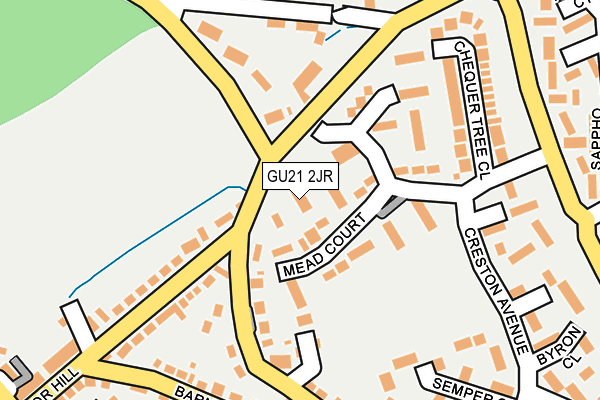 GU21 2JR map - OS OpenMap – Local (Ordnance Survey) GU21 2JR map - OS OpenMap – Local (Ordnance Survey)