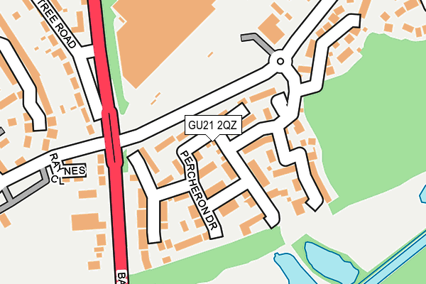 GU21 2QZ map - OS OpenMap – Local (Ordnance Survey) GU21 2QZ map - OS OpenMap – Local (Ordnance Survey)