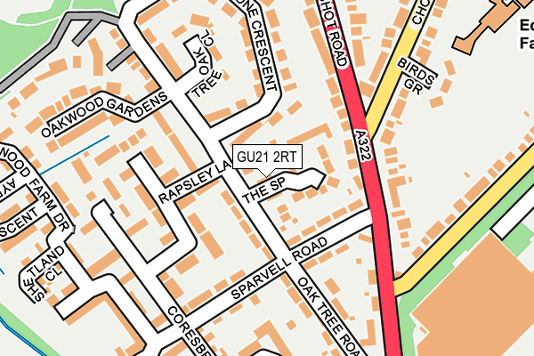GU21 2RT map - OS OpenMap – Local (Ordnance Survey) GU21 2RT map - OS OpenMap – Local (Ordnance Survey)