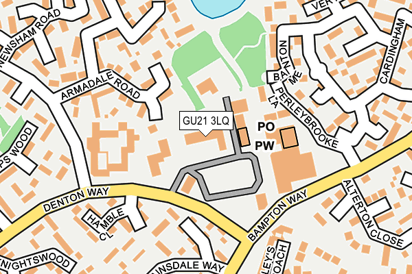 GU21 3LQ map - OS OpenMap – Local (Ordnance Survey) GU21 3LQ map - OS OpenMap – Local (Ordnance Survey)