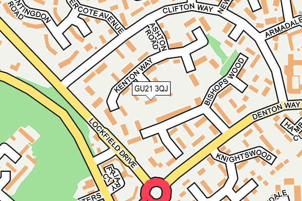 GU21 3QJ map - OS OpenMap – Local (Ordnance Survey) GU21 3QJ map - OS OpenMap – Local (Ordnance Survey)