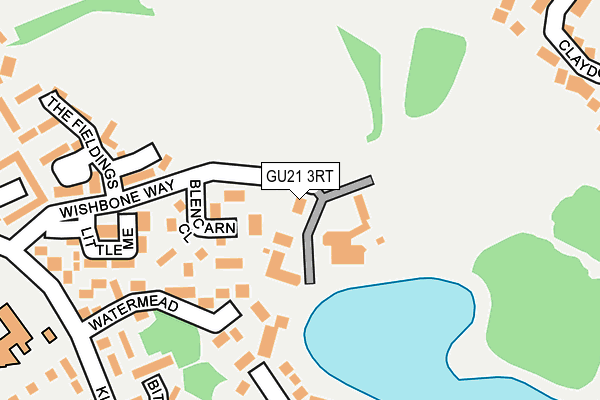 GU21 3RT map - OS OpenMap – Local (Ordnance Survey) GU21 3RT map - OS OpenMap – Local (Ordnance Survey)
