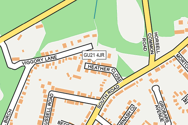 GU21 4JR map - OS OpenMap – Local (Ordnance Survey) GU21 4JR map - OS OpenMap – Local (Ordnance Survey)