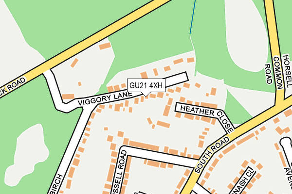 GU21 4XH map - OS OpenMap – Local (Ordnance Survey) GU21 4XH map - OS OpenMap – Local (Ordnance Survey)