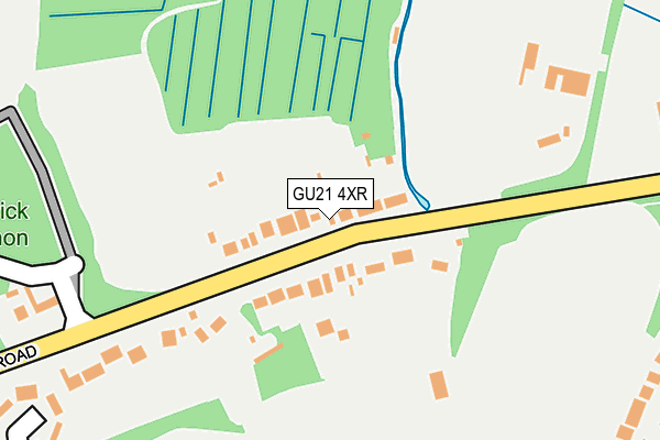 GU21 4XR map - OS OpenMap – Local (Ordnance Survey) GU21 4XR map - OS OpenMap – Local (Ordnance Survey)