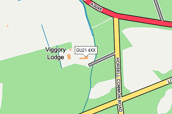 GU21 4XX map - OS OpenMap – Local (Ordnance Survey) GU21 4XX map - OS OpenMap – Local (Ordnance Survey)