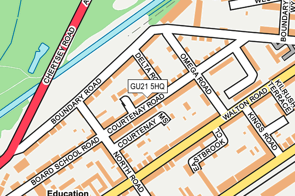 GU21 5HQ map - OS OpenMap – Local (Ordnance Survey) GU21 5HQ map - OS OpenMap – Local (Ordnance Survey)