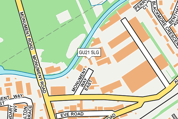 GU21 5LG map - OS OpenMap – Local (Ordnance Survey) GU21 5LG map - OS OpenMap – Local (Ordnance Survey)
