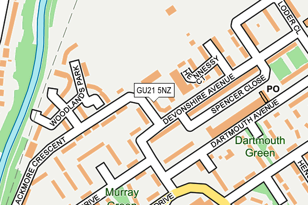 GU21 5NZ map - OS OpenMap – Local (Ordnance Survey) GU21 5NZ map - OS OpenMap – Local (Ordnance Survey)