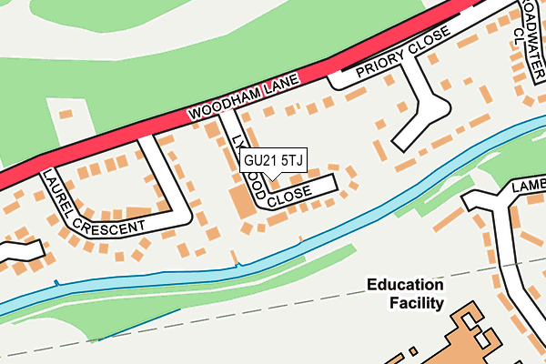 GU21 5TJ map - OS OpenMap – Local (Ordnance Survey) GU21 5TJ map - OS OpenMap – Local (Ordnance Survey)
