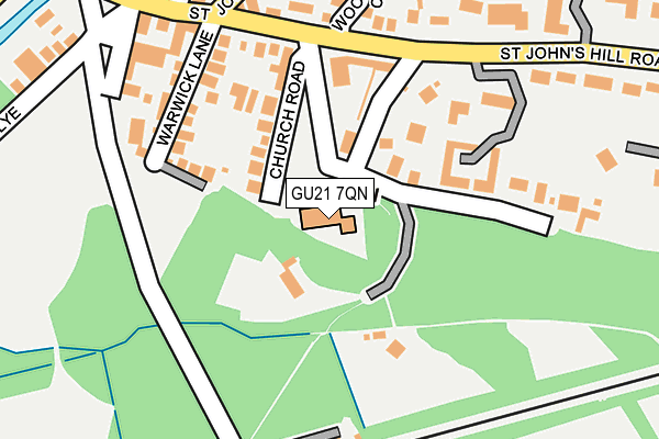 GU21 7QN map - OS OpenMap – Local (Ordnance Survey) GU21 7QN map - OS OpenMap – Local (Ordnance Survey)