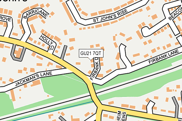 GU21 7QT map - OS OpenMap – Local (Ordnance Survey) GU21 7QT map - OS OpenMap – Local (Ordnance Survey)
