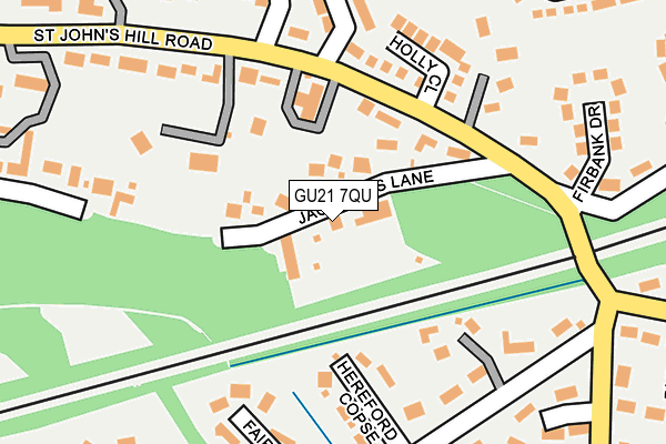 GU21 7QU map - OS OpenMap – Local (Ordnance Survey) GU21 7QU map - OS OpenMap – Local (Ordnance Survey)