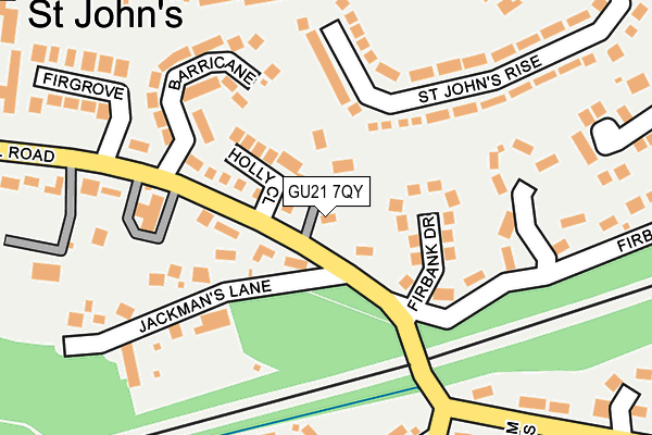 GU21 7QY map - OS OpenMap – Local (Ordnance Survey) GU21 7QY map - OS OpenMap – Local (Ordnance Survey)