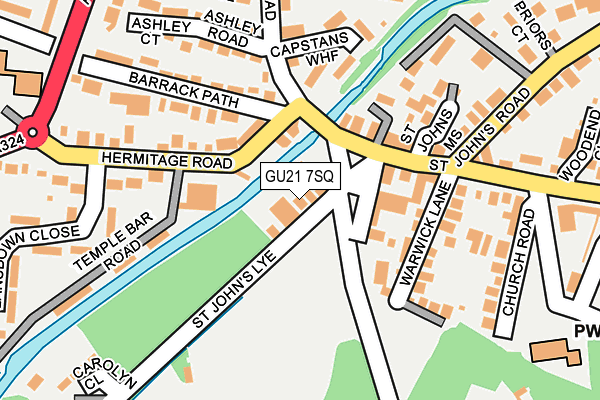 GU21 7SQ map - OS OpenMap – Local (Ordnance Survey) GU21 7SQ map - OS OpenMap – Local (Ordnance Survey)