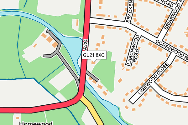 GU21 8XQ map - OS OpenMap – Local (Ordnance Survey) GU21 8XQ map - OS OpenMap – Local (Ordnance Survey)