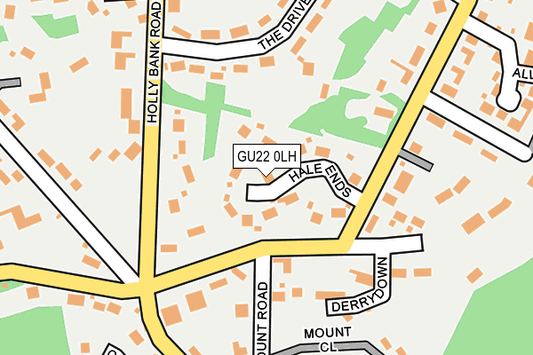 GU22 0LH map - OS OpenMap – Local (Ordnance Survey) GU22 0LH map - OS OpenMap – Local (Ordnance Survey)