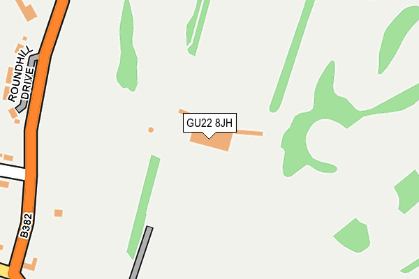 GU22 8JH map - OS OpenMap – Local (Ordnance Survey) GU22 8JH map - OS OpenMap – Local (Ordnance Survey)