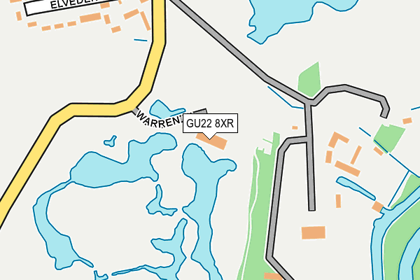 GU22 8XR map - OS OpenMap – Local (Ordnance Survey) GU22 8XR map - OS OpenMap – Local (Ordnance Survey)
