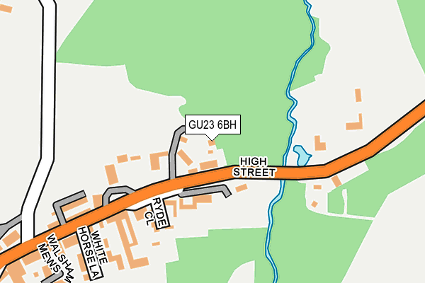 GU23 6BH map - OS OpenMap – Local (Ordnance Survey) GU23 6BH map - OS OpenMap – Local (Ordnance Survey)